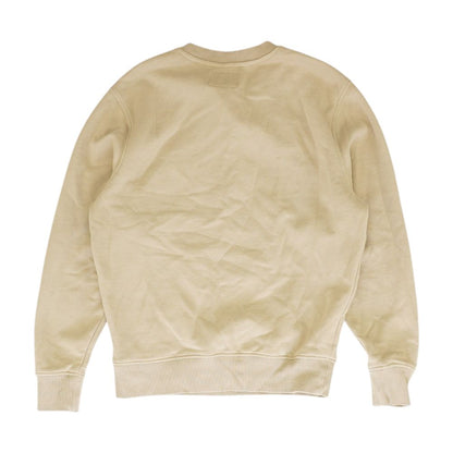 Beige Solid Sweatshirt