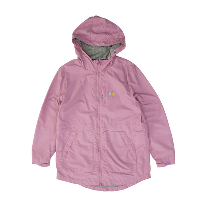 Pink Solid Rain Jacket