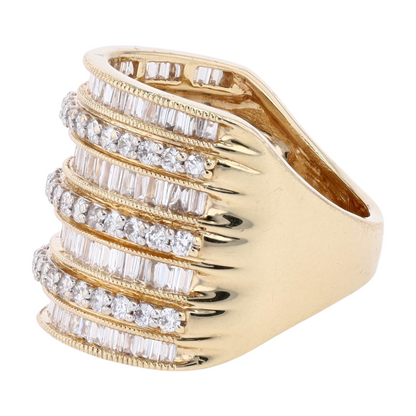 1 1/2 ctw 14K Yellow Gold Diamond Fashion Ring