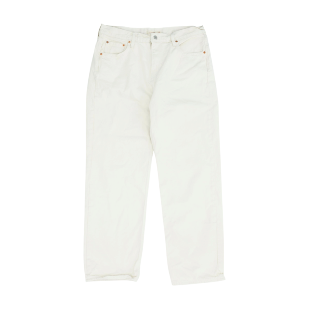 Beige Straight Jeans