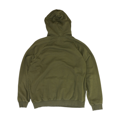 Green Solid Hoodie Pullover