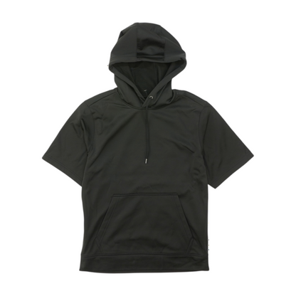 Black Solid Hoodie Pullover