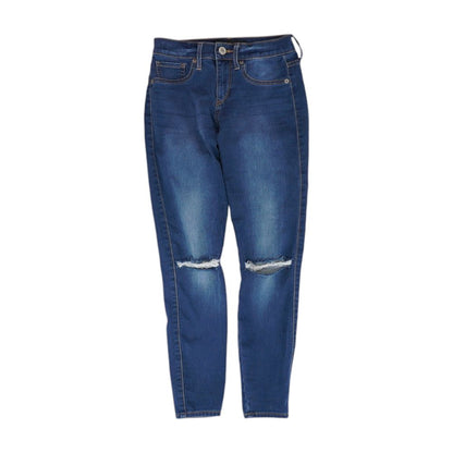 Black Solid Low Rise Skinny Leg Jeans