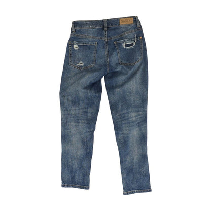 Blue Solid Low Rise Jeans