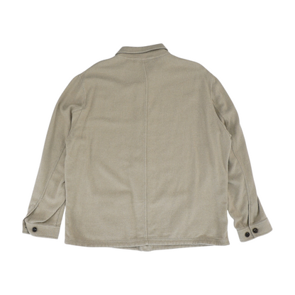 Brown Solid Flannel Button Down