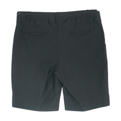 Black Solid Chino Shorts