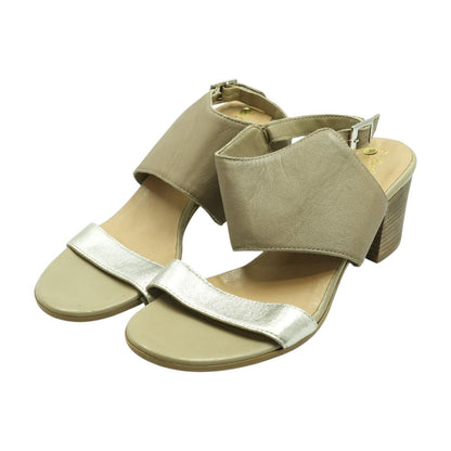 Tan Block Heels