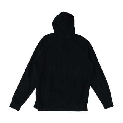 Black Solid Hoodie Pullover