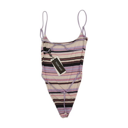 Multi Striped Bodysuit Blouse