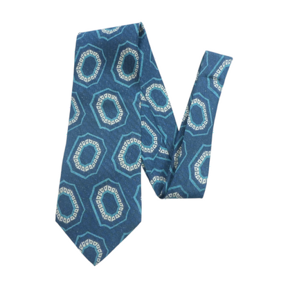 Vintage Blue Abstract Neck Tie