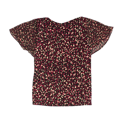 Red Plus Animal Print Blouse
