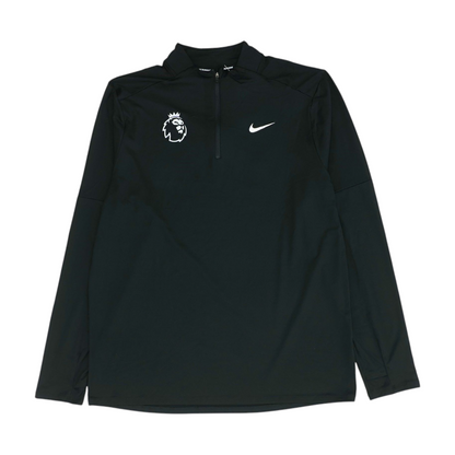 Black Solid 1/4 Zip Pullover
