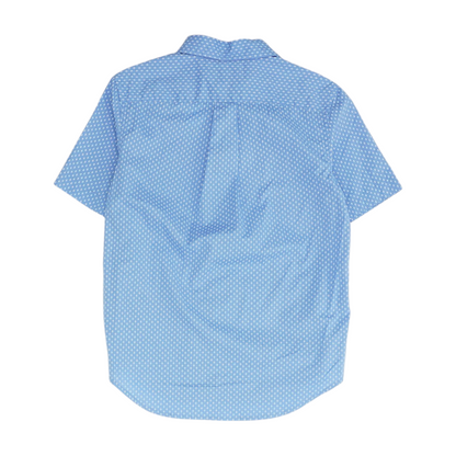 Blue Print Short Sleeve Button Down