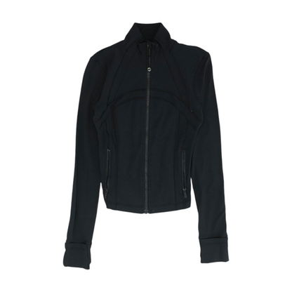 Black Solid Active Jacket