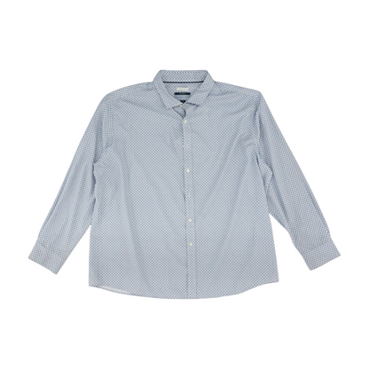 White Floral Long Sleeve Button Down