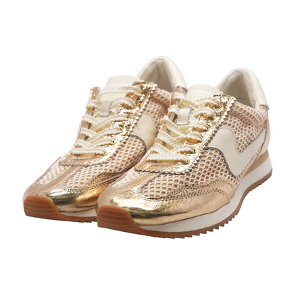 Woven Mesh Low-Top Athletic Shoes