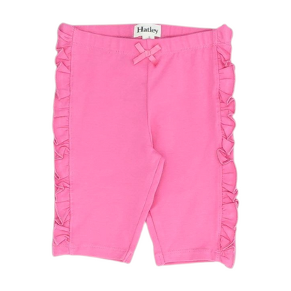 Pink Solid Knit Shorts