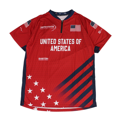 Men's Red USA Short Sleeve Jersey