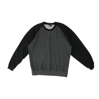 Gray Color Block Sweatshirt Pullover