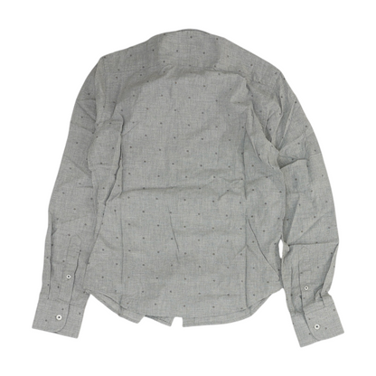 Fonbel Gray Floral Long Sleeve Button Down