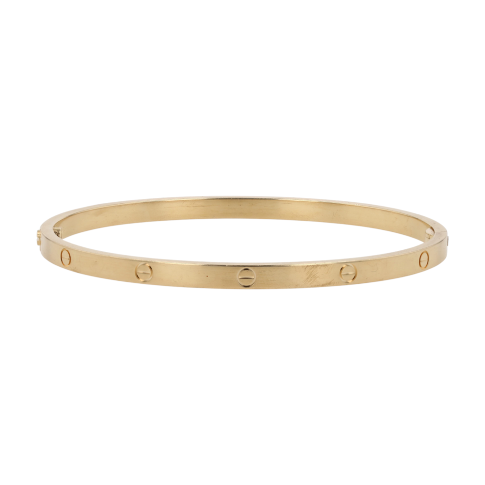 Cartier 18K Yellow Gold Bangle Bracelet – Image 2