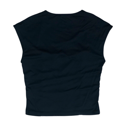Black Cropped Blouse