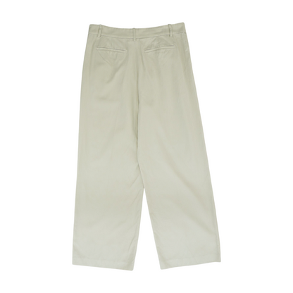 Beige Wide Leg Pants