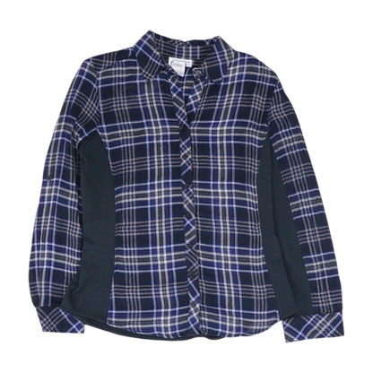 Navy Plaid Button Down