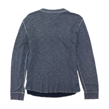 Navy Solid Henley T-Shirt