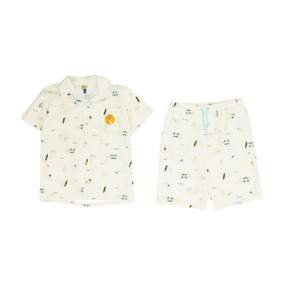 Yellow Graphic Short Set