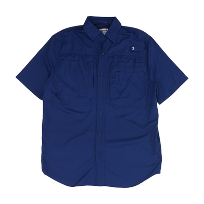 Navy Solid Outdoor Button Down