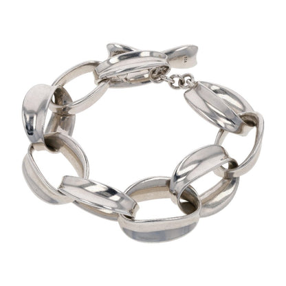 Sterling Silver Oval Link Bracelet