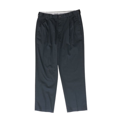 Black Solid Khaki Pants