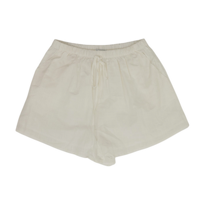 White Solid Pajama Bottom