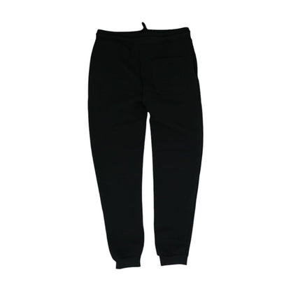 Black Solid Joggers Pants