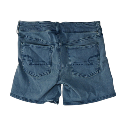 Blue Solid 5-Pocket Shorts
