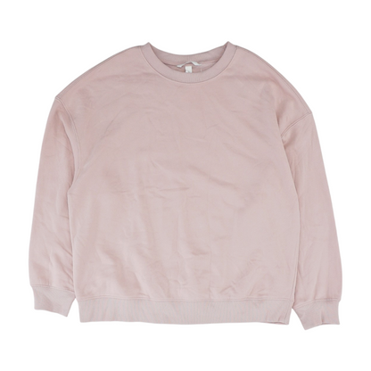 Pink Solid Sweatshirt Pullover