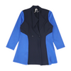 Comfy Blue Color Block Coat – Image 1
