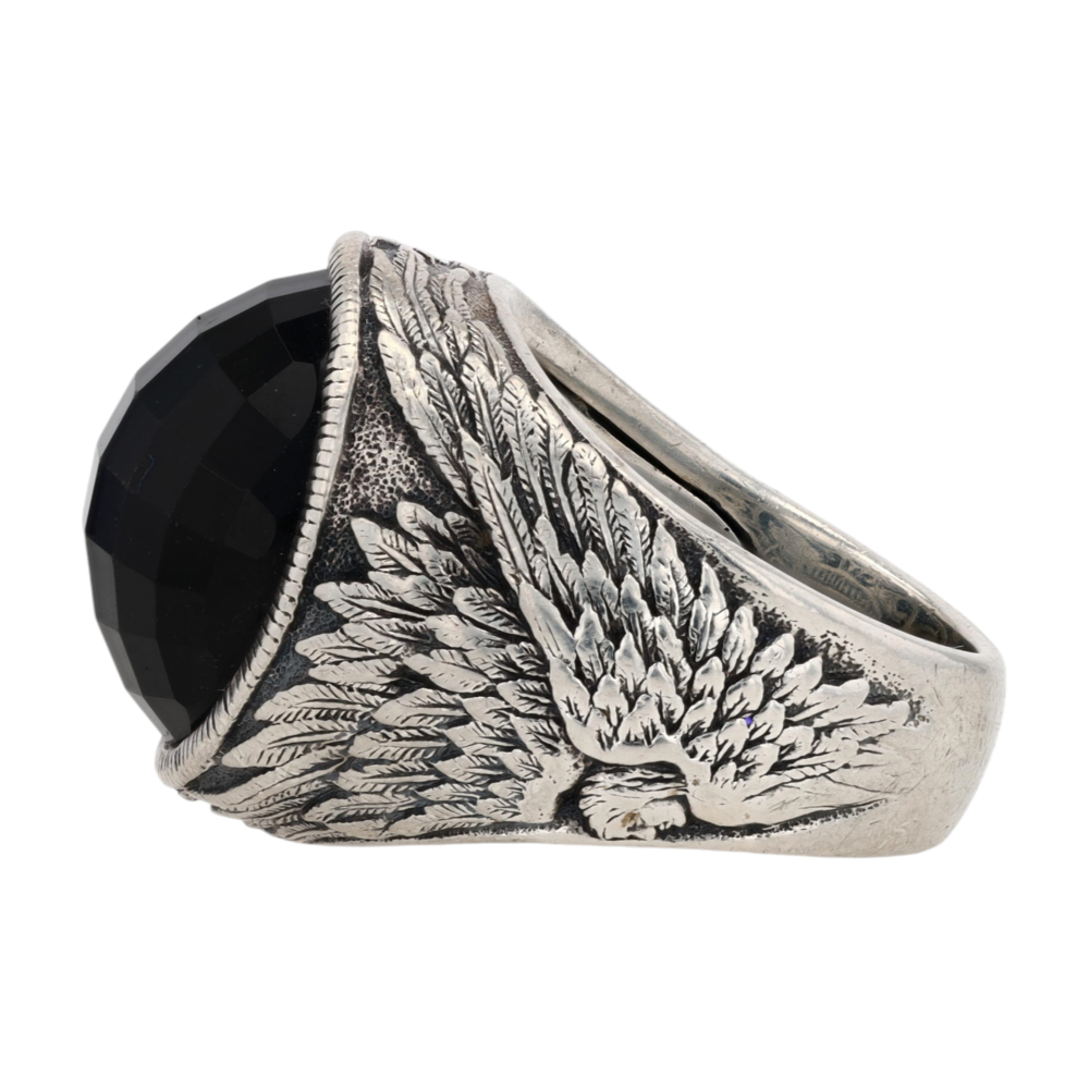 Sterling Silver Onyx Statement Ring
