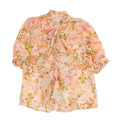 Pink Floral Blouse