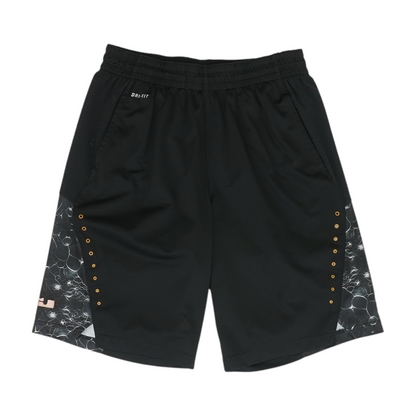 Black Color Block Active Shorts