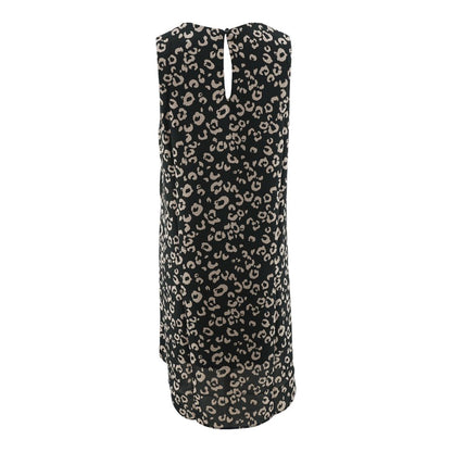 Pink Animal Print Midi Dress