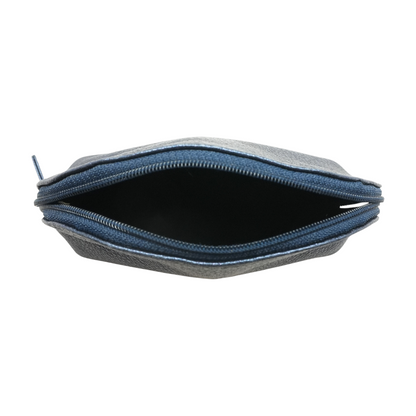 Navy Solid Makeup Bag
