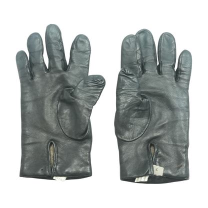 Black Leather Gloves