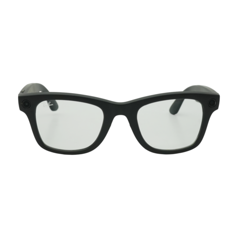 Black Wayfarer Smart Glasses