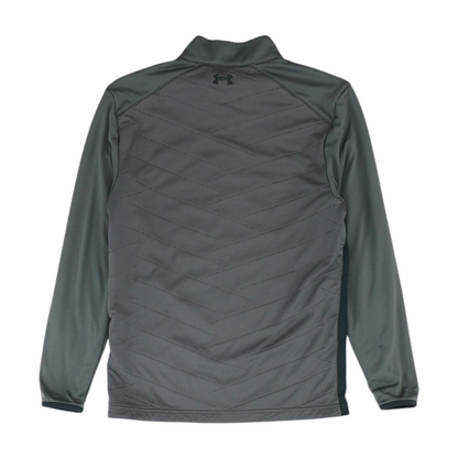 Gray Solid 1/4 Zip Pullover