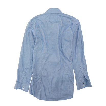 Blue Print Long Sleeve Button Down