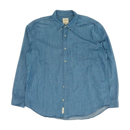 Blue Misc Long Sleeve Button Down
