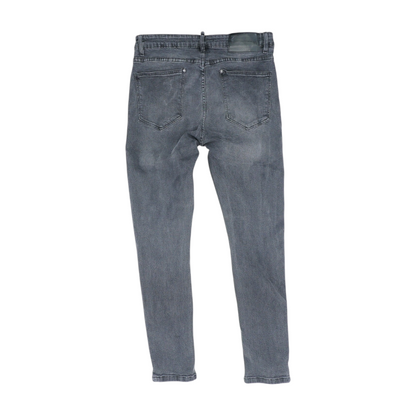 Black Tapered Jeans