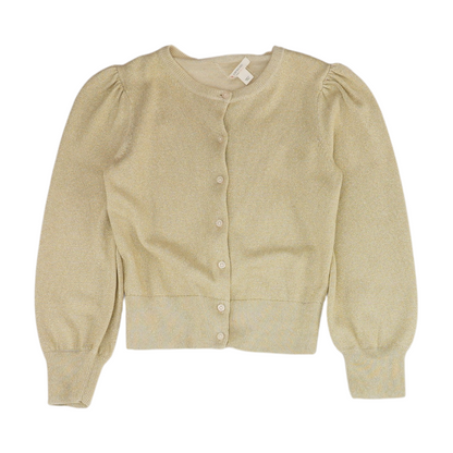 Gold Cardigan Sweater